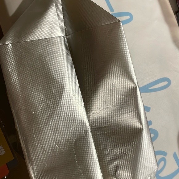 Lot of 10 New Reusable bag. Light blue words “the knot” Wedding favor or gift. - Picture 5 of 5